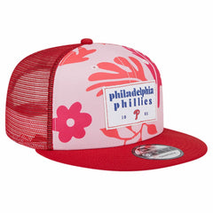Philadelphia Phillies New Era Bikini Bottom Trucker 9FIFTY Snapback Hat Lifestyle