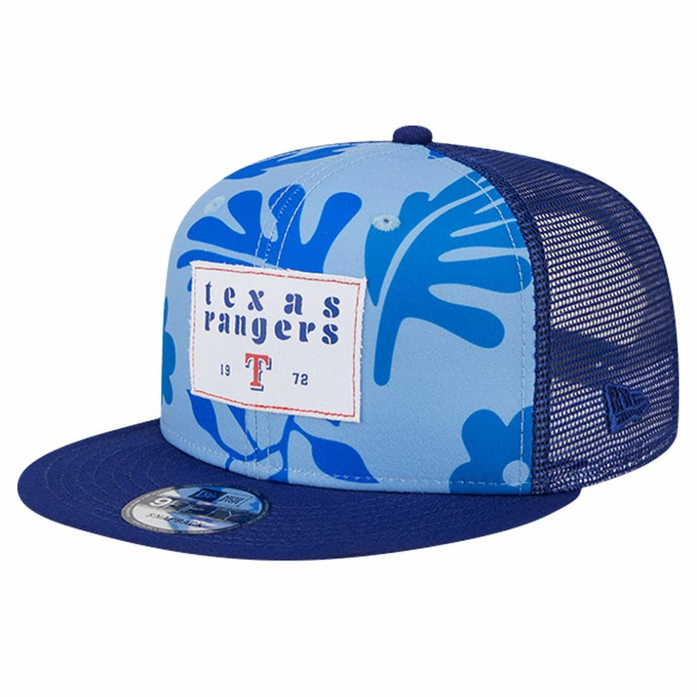 Texas Rangers New Era Bikini Bottom Trucker 9FIFTY Snapback Hat discount