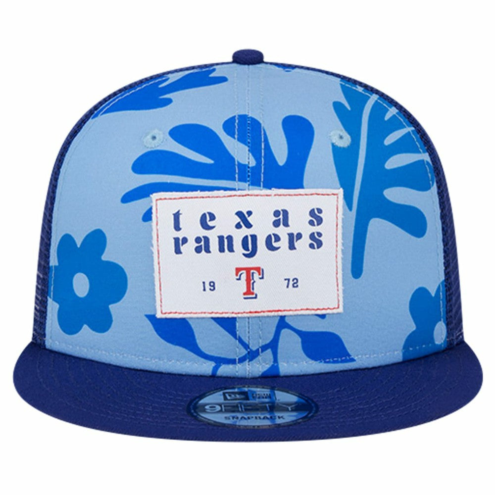 Texas Rangers New Era Bikini Bottom Trucker 9FIFTY Snapback Hat discount