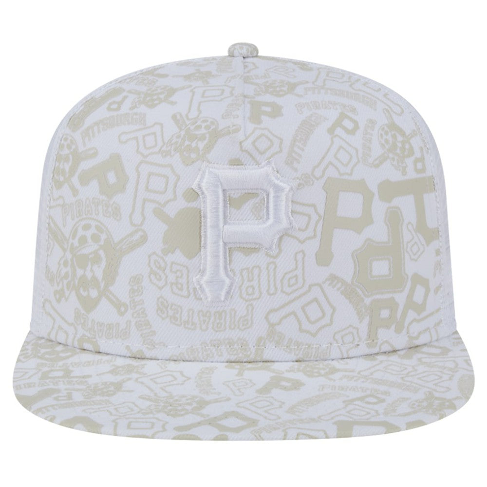 Pittsburgh Pirates New Era Logo Dunes A-Frame Trucker 9FIFTY Snapback Hat Clearance
