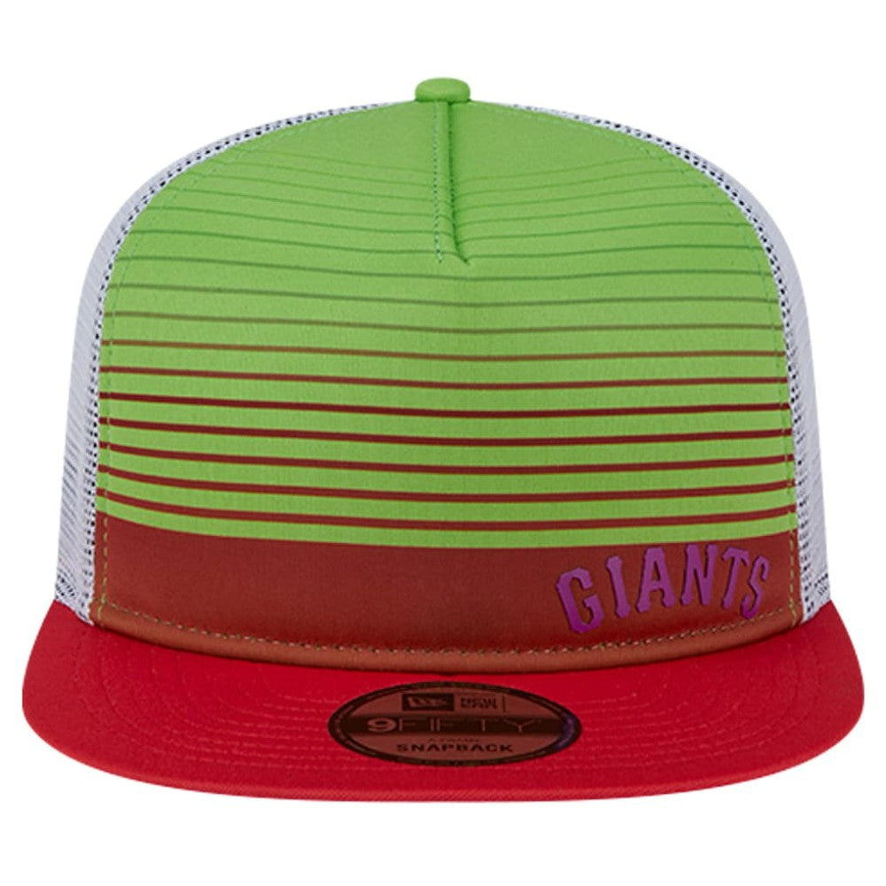 San Francisco Giants New Era Neon Horizon A-Frame Trucker 9FIFTY Snapback Hat for sale