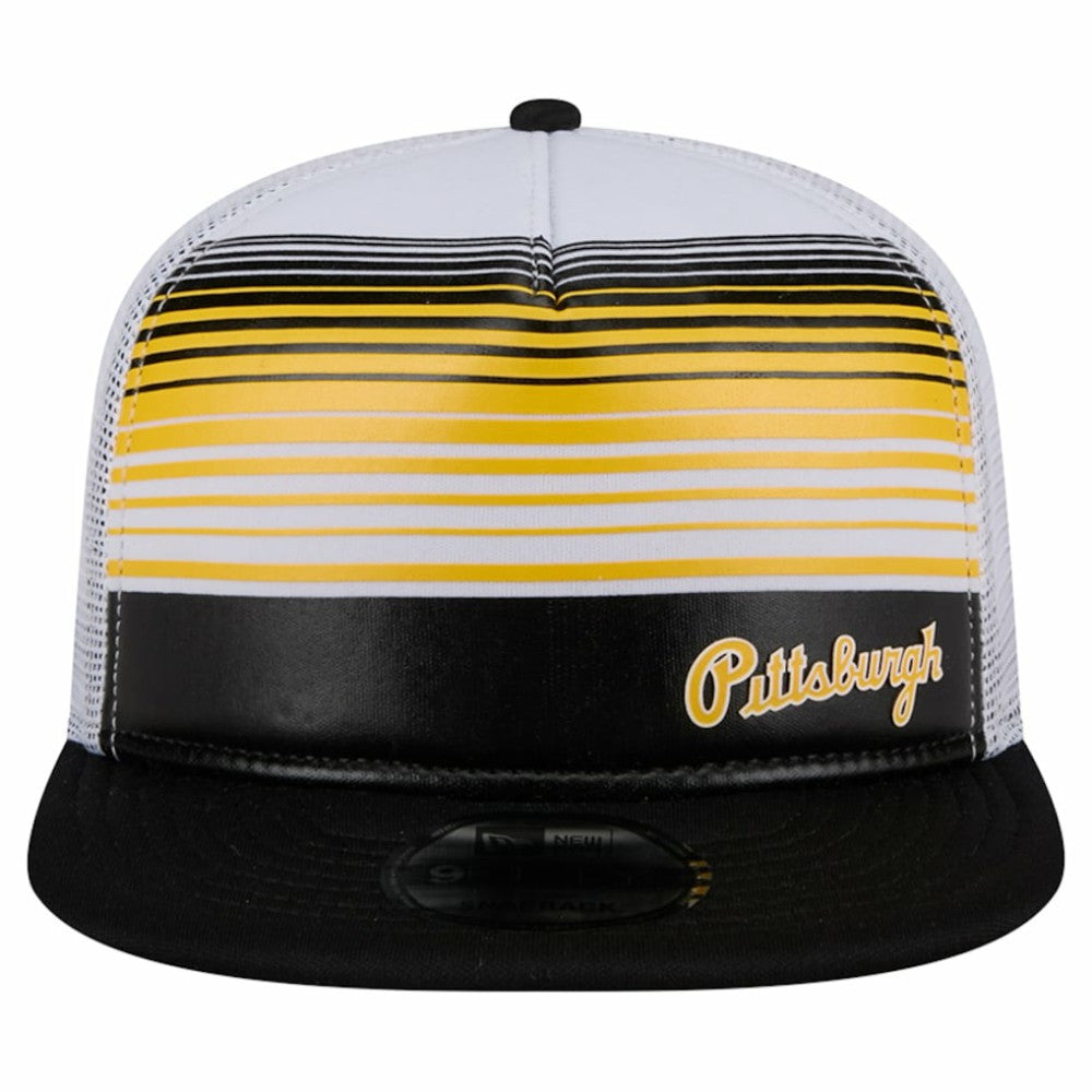 Pittsburgh Pirates New Era Team Horizon 9FIFTY A-Frame Trucker Snapback Hat Online