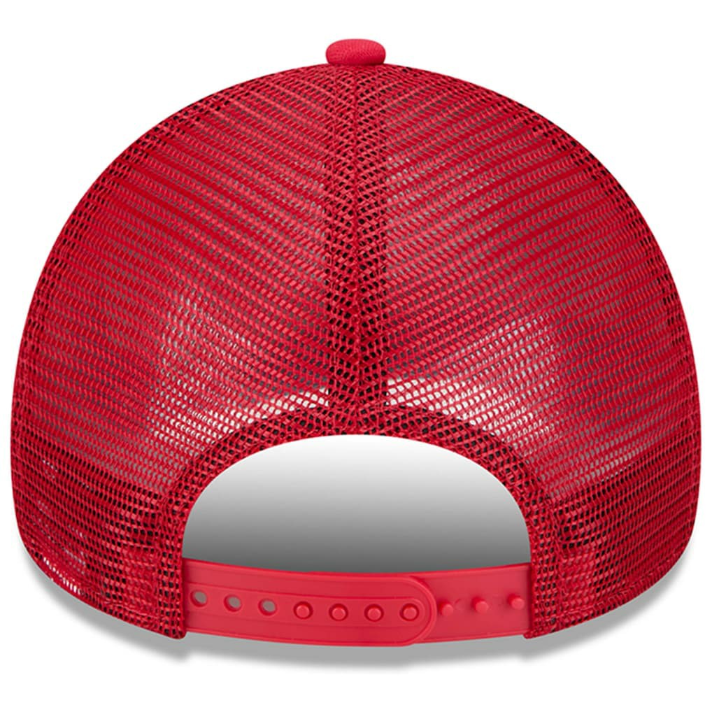 San Francisco 49ers New Era Retro Wordmark A-Frame 9FORTY Adjustable Hat White/Scarlet - NFL