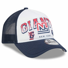 New York Giants New Era Retro Wordmark A-Frame 9FORTY Adjustable Hat White/Royal - NFL