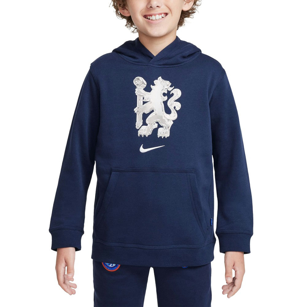 Nike Chelsea Youth Club Pullover Hoodie - Navy