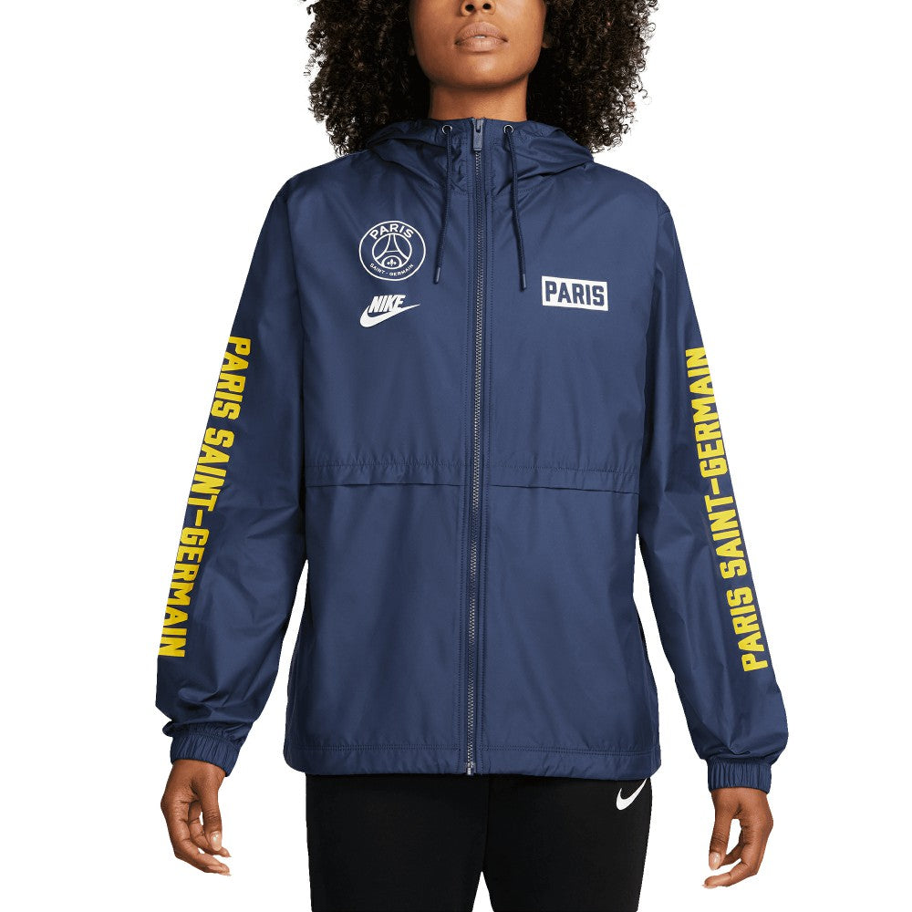 Nike Paris Saint-Germain Women's Essential Woven Full-Zip Jacket - Navy