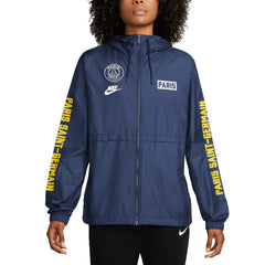 Nike Paris Saint-Germain Women's Essential Woven Full-Zip Jacket - Navy