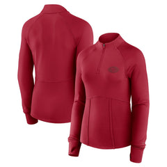 San Francisco 49ers Women's Elements Quarter-Zip Jacket Scarlet - Fanatics