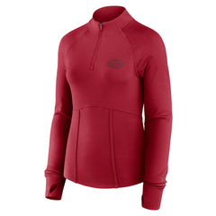 San Francisco 49ers Women's Elements Quarter-Zip Jacket Scarlet - Fanatics