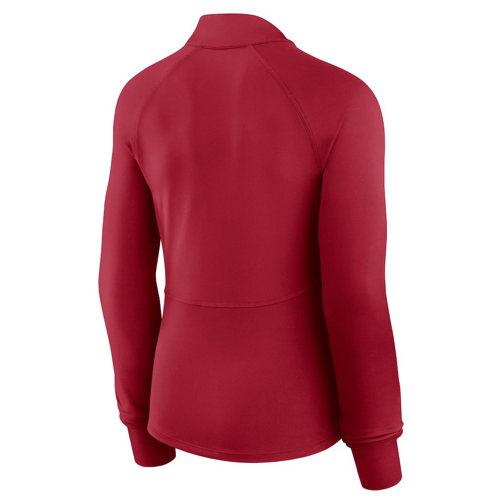 San Francisco 49ers Women's Elements Quarter-Zip Jacket Scarlet - Fanatics