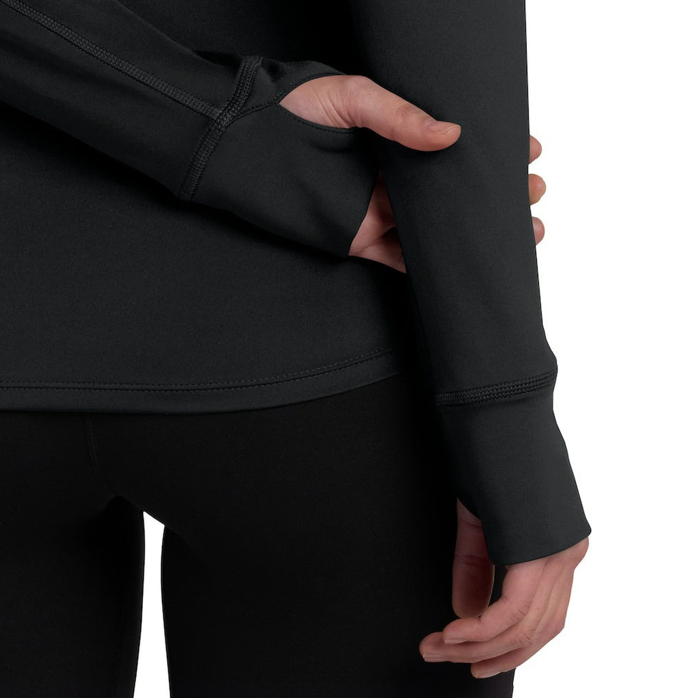 Cincinnati Bengals Women's Elements Raglan Quarter-Zip Jacket Black - Fanatics