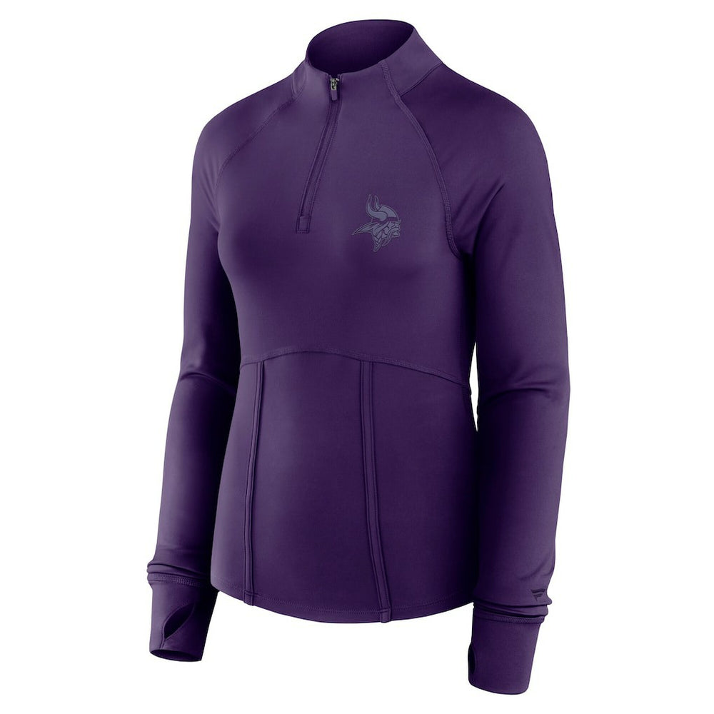 Minnesota Vikings Women's Elements Raglan Quarter-Zip Jacket Purple - Fanatics