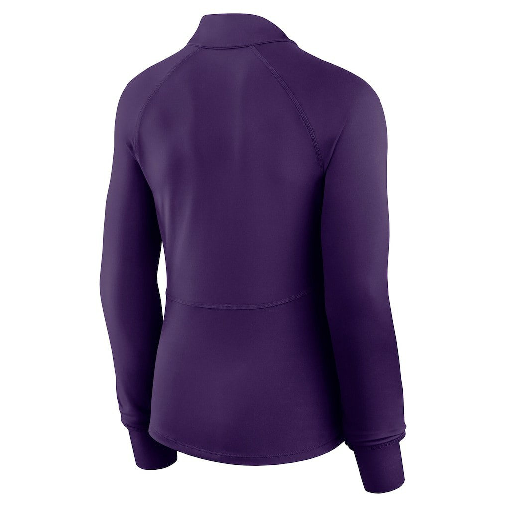 Minnesota Vikings Women's Elements Raglan Quarter-Zip Jacket Purple - Fanatics