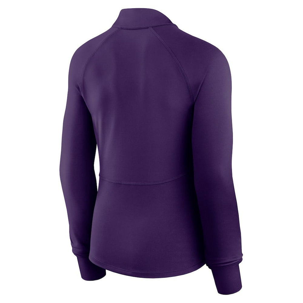Minnesota Vikings Women's Elements Raglan Quarter-Zip Jacket Purple - Fanatics