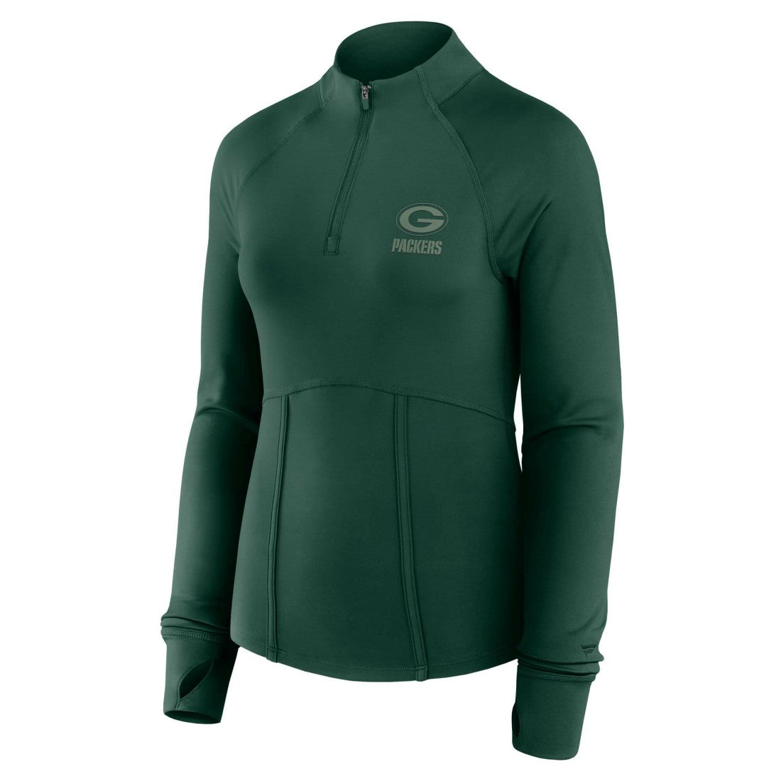 Green Bay Packers Women's Elements Raglan Quarter-Zip Jacket Green - Fanatics