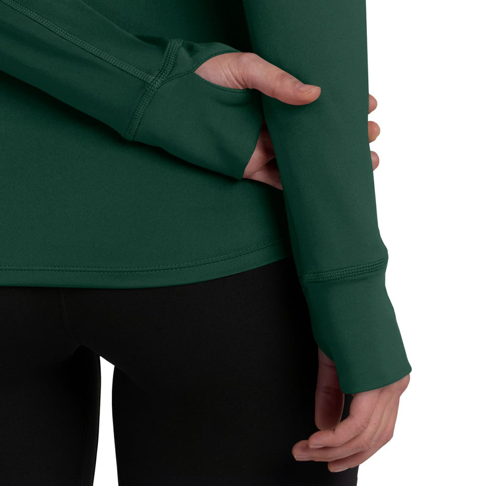 Green Bay Packers Women's Elements Raglan Quarter-Zip Jacket Green - Fanatics