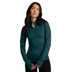 Philadelphia Eagles Women's Elements Quarter-Zip Jacket Midnight Green - Fanatics