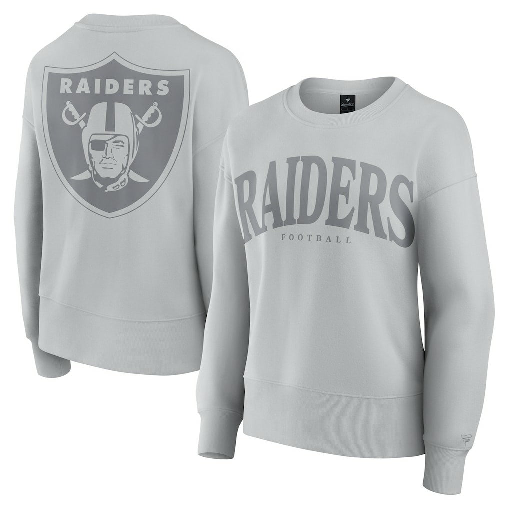 Las Vegas Raiders Women's Elements Pullover Sweatshirt Gray - Fanatics