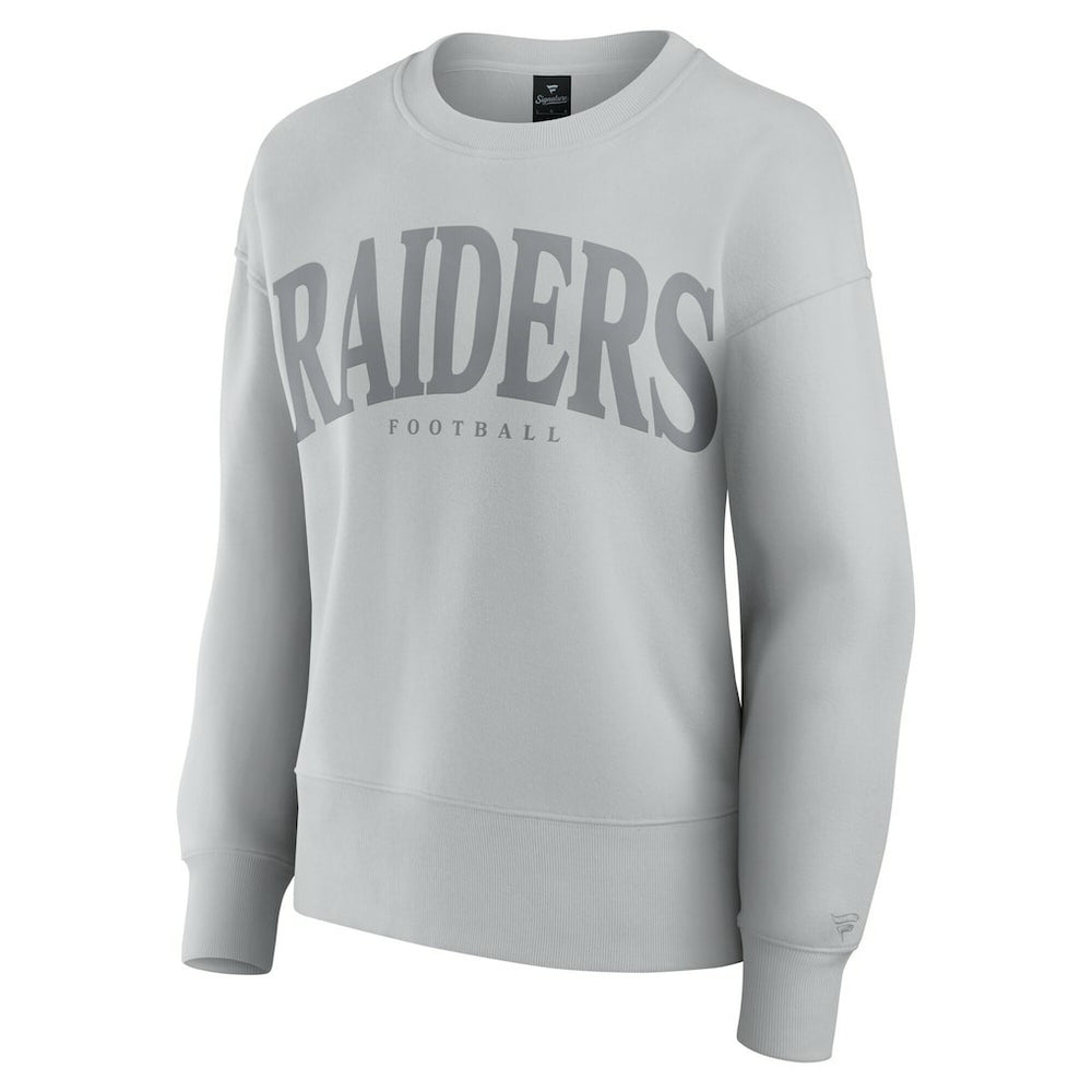Las Vegas Raiders Women's Elements Pullover Sweatshirt Gray - Fanatics