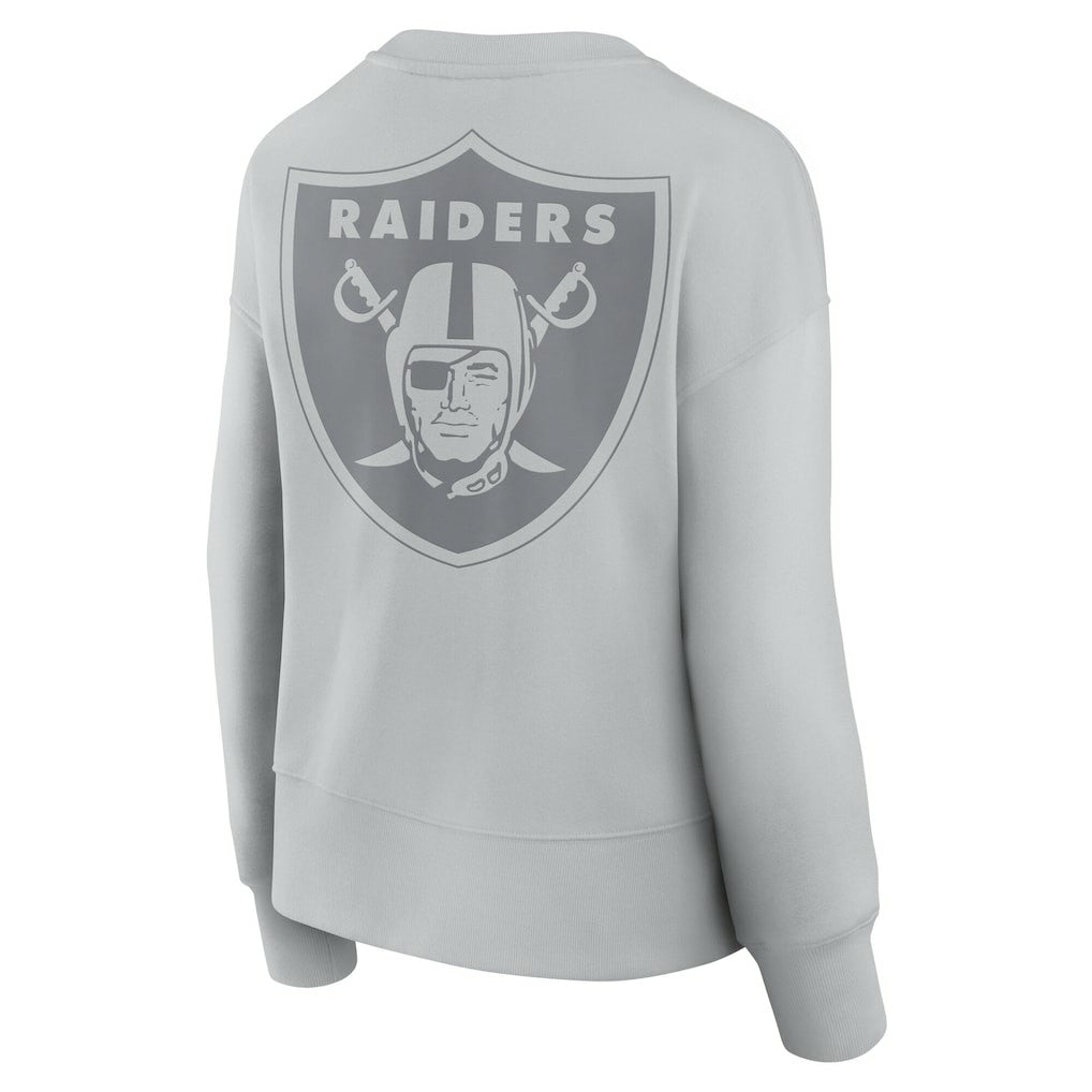 Las Vegas Raiders Women's Elements Pullover Sweatshirt Gray - Fanatics