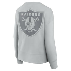 Las Vegas Raiders Women's Elements Pullover Sweatshirt Gray - Fanatics