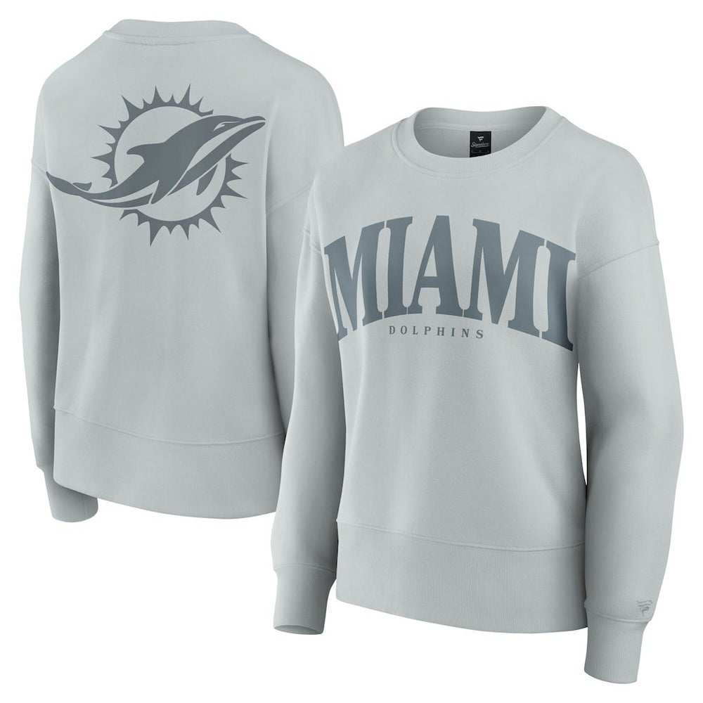 Miami Dolphins Women's Elements Pullover Sweatshirt Gray - Fanatics