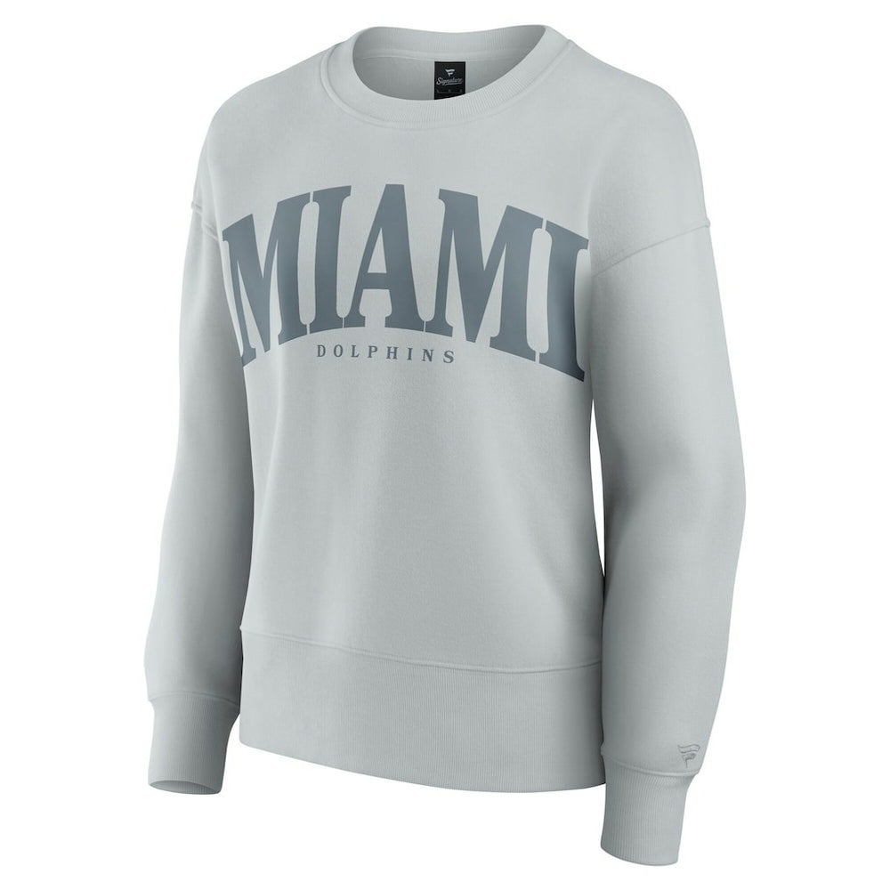Miami Dolphins Women's Elements Pullover Sweatshirt Gray - Fanatics