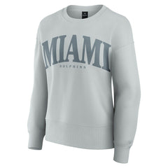 Miami Dolphins Women's Elements Pullover Sweatshirt Gray - Fanatics