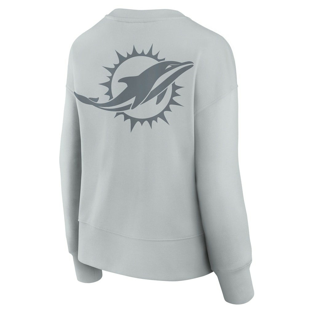 Miami Dolphins Women's Elements Pullover Sweatshirt Gray - Fanatics