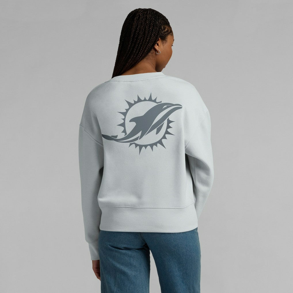Miami Dolphins Women's Elements Pullover Sweatshirt Gray - Fanatics