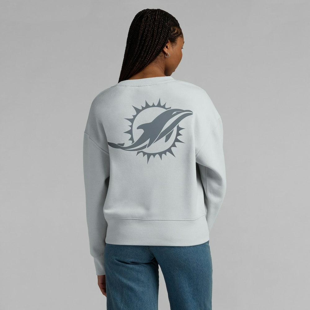 Miami Dolphins Women's Elements Pullover Sweatshirt Gray - Fanatics
