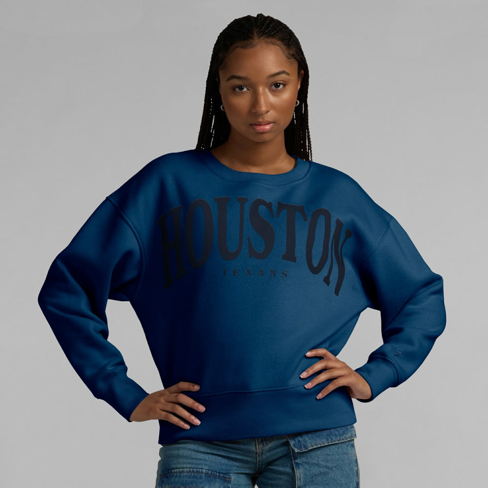 Houston Texans Women's Elements Pullover Sweatshirt Navy - Fanatics