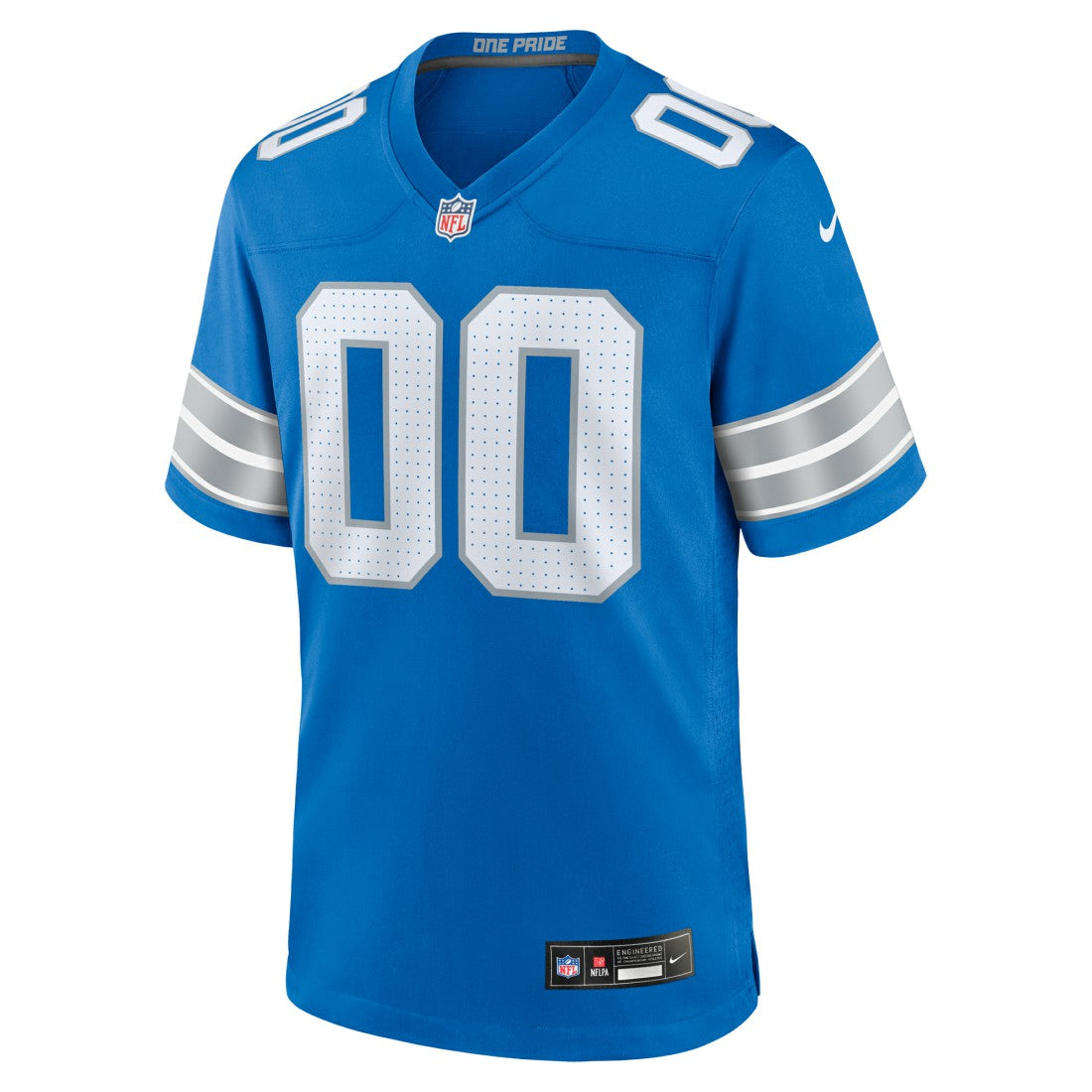 Detroit Lions Custom Game Jersey Blue - Nike
