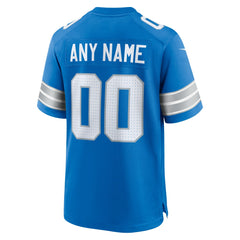 Detroit Lions Custom Game Jersey Blue - Nike
