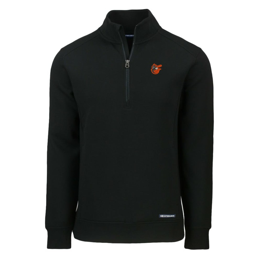 Baltimore Orioles Cutter & Buck Cooperstown Collection Roam Eco Recycled Quarter-Zip Pullover On Sale