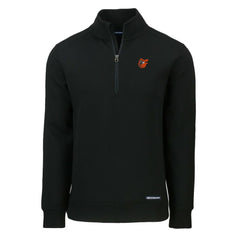 Baltimore Orioles Cutter & Buck Cooperstown Collection Roam Eco Recycled Quarter-Zip Pullover On Sale