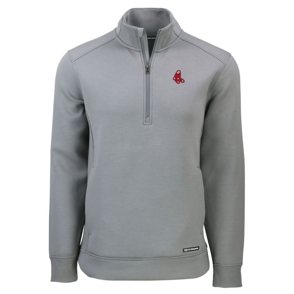 Boston Red Sox Cutter & Buck Cooperstown Collection Roam Eco Recycled Quarter-Zip Pullover Near Me