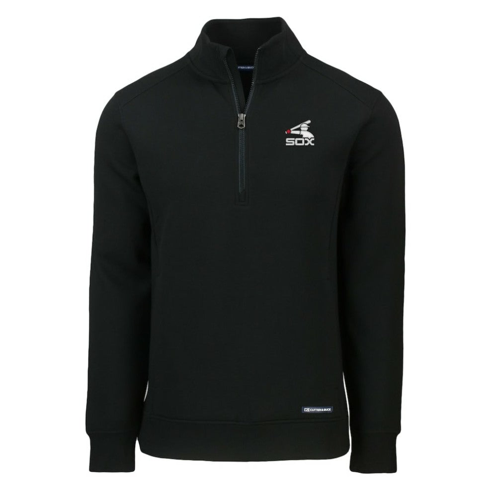 Chicago White Sox Cutter & Buck Cooperstown Collection Roam Eco Recycled Quarter-Zip Pullover Lifestyle