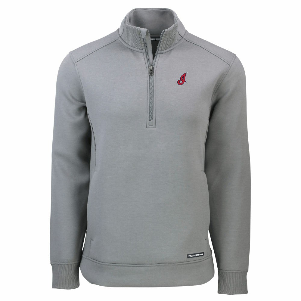 Cleveland Guardians Cutter & Buck Cooperstown Collection Roam Eco Recycled Quarter-Zip Pullover Lifestyle