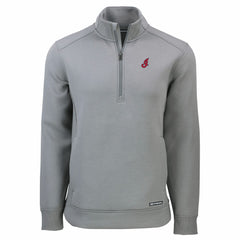 Cleveland Guardians Cutter & Buck Cooperstown Collection Roam Eco Recycled Quarter-Zip Pullover Lifestyle