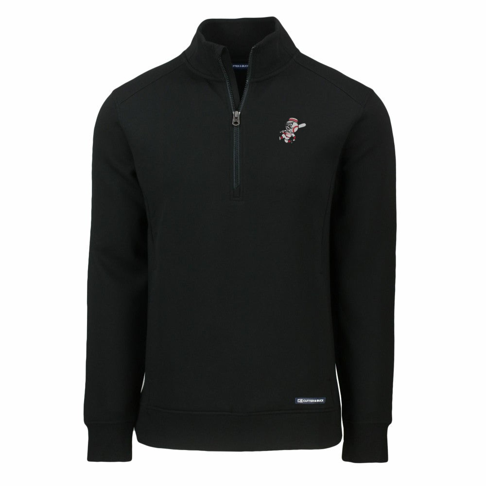 Cincinnati Reds Cutter & Buck Cooperstown Collection Roam Eco Recycled Quarter-Zip Pullover Online
