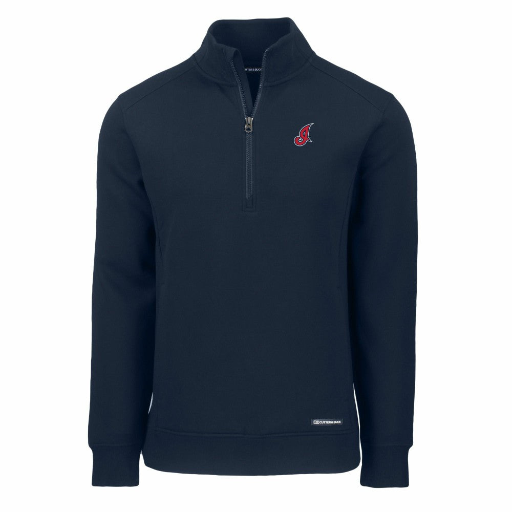 Cleveland Guardians Cutter & Buck Cooperstown Collection Roam Eco Recycled Quarter-Zip Pullover Clearance