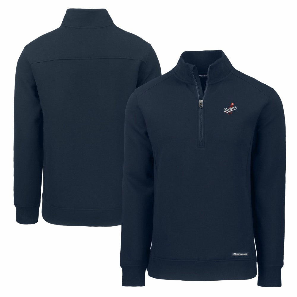 Los Angeles Dodgers Cutter & Buck Cooperstown Collection Roam Eco Recycled Quarter-Zip Pullover Near Me