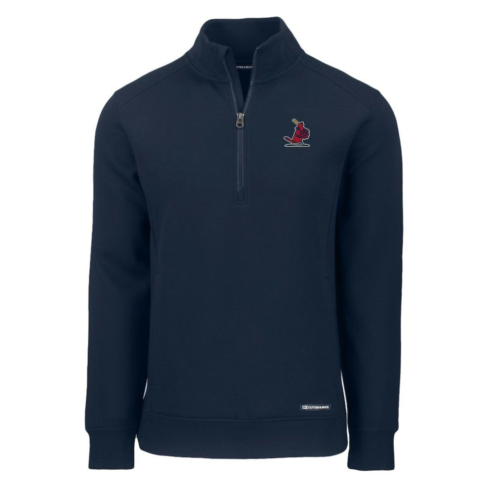 St. Louis Cardinals Cutter & Buck Cooperstown Collection Roam Eco Recycled Quarter-Zip Pullover Lifestyle