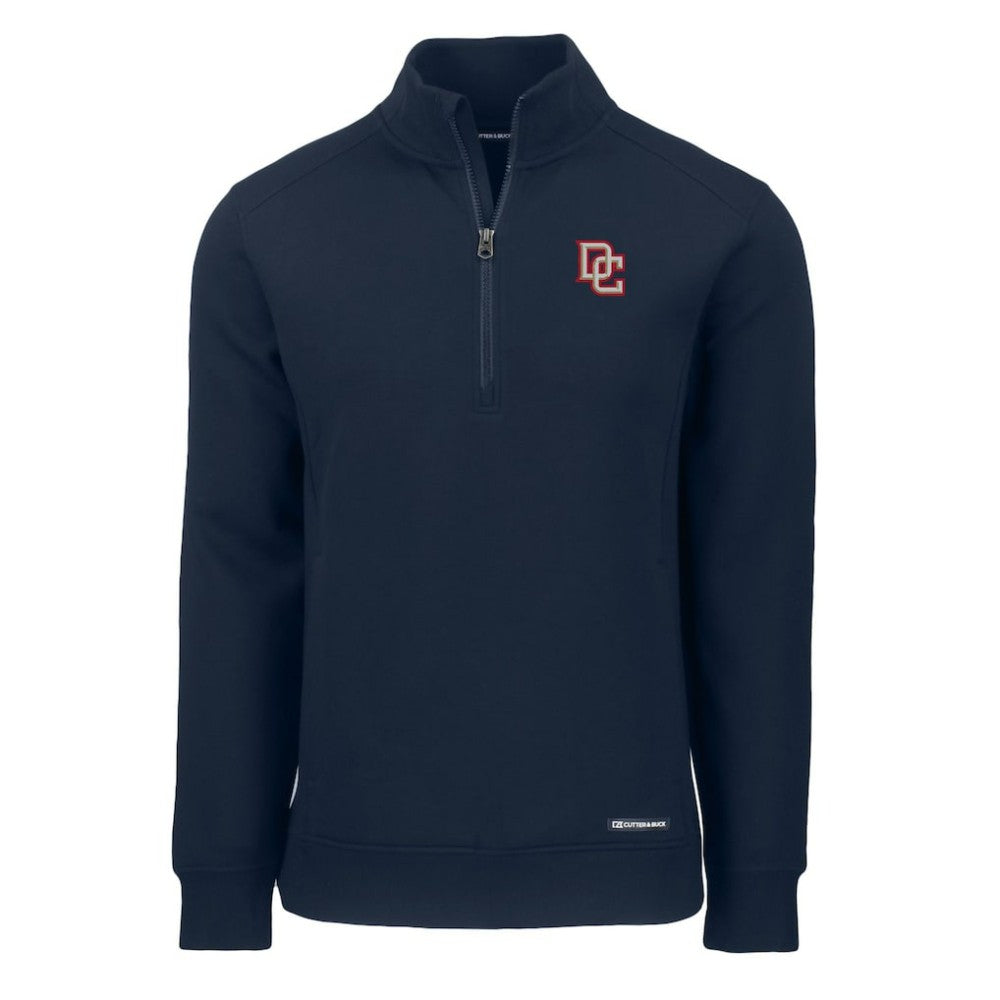 Washington Nationals Cutter & Buck Cooperstown Collection Roam Eco Recycled Quarter-Zip Pullover Clearance