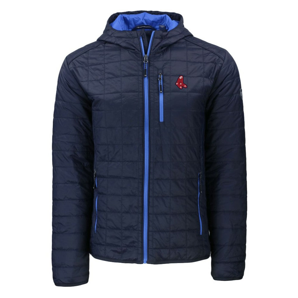 Boston Red Sox Cutter & Buck Cooperstown Collection Rainier Primaloft Eco Full-Zip Hooded Jacket Clearance
