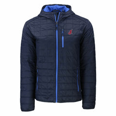 Cleveland Guardians Cutter & Buck Cooperstown Collection Rainier Primaloft Eco Full-Zip Hooded Jacket Lifestyle