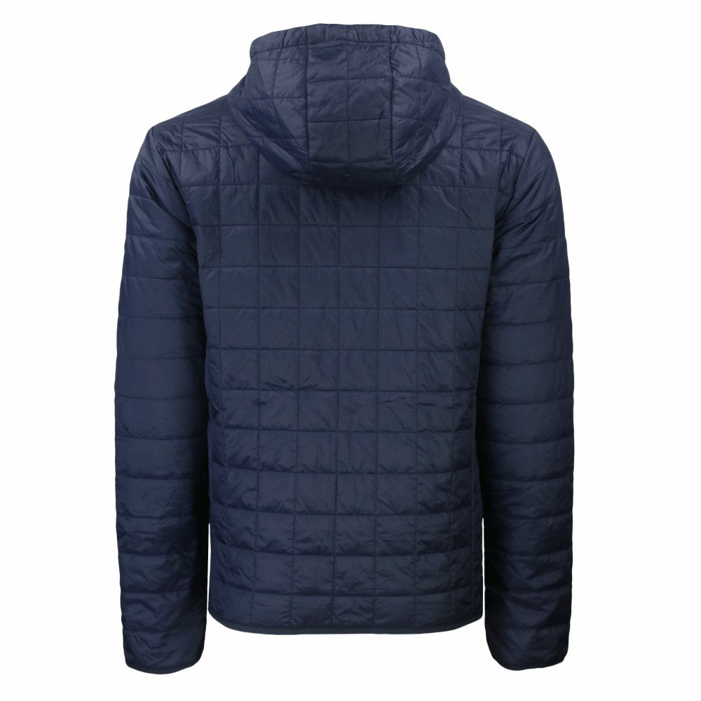 Cleveland Guardians Cutter & Buck Cooperstown Collection Rainier Primaloft Eco Full-Zip Hooded Jacket Lifestyle