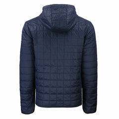 Cleveland Guardians Cutter & Buck Cooperstown Collection Rainier Primaloft Eco Full-Zip Hooded Jacket Lifestyle