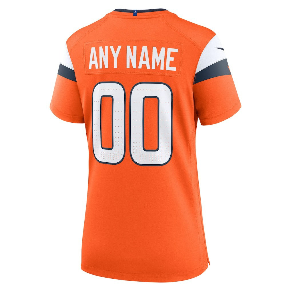 Denver Broncos Women's Mile High Collection Custom Game Jersey Orange - Nike